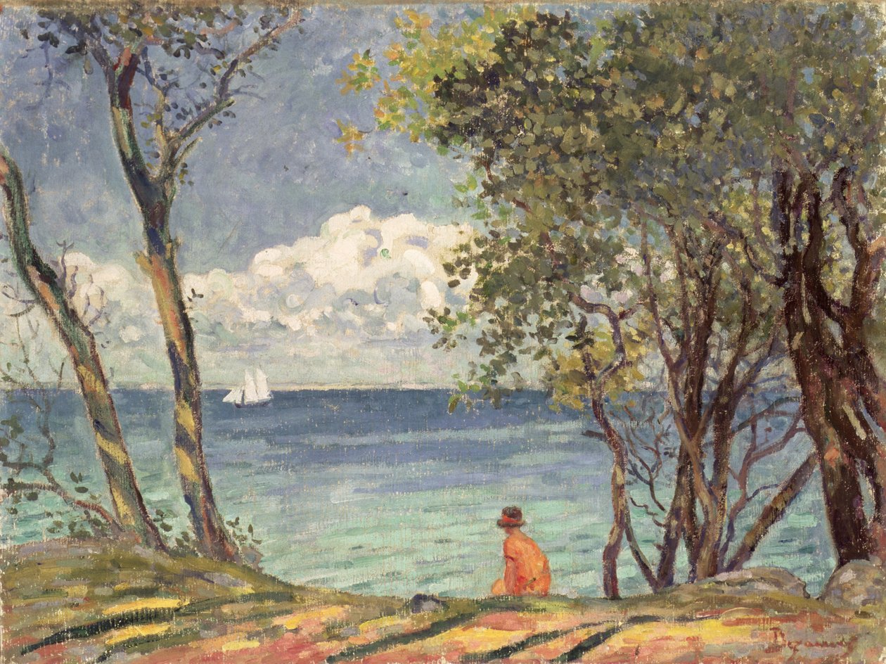Vid sidan av vattnet, 1920 av Emile Alfred Dezaunay