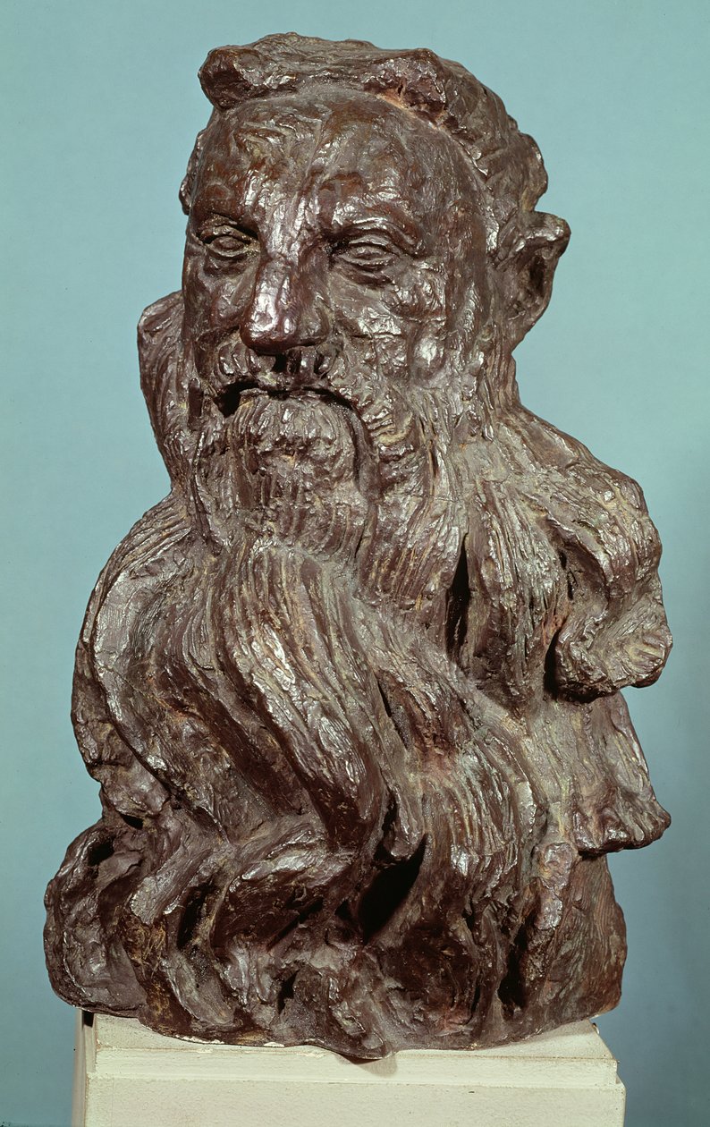 Byst av Auguste Rodin (1840-1917) 1909 (brons) av Emile Antoine Bourdelle
