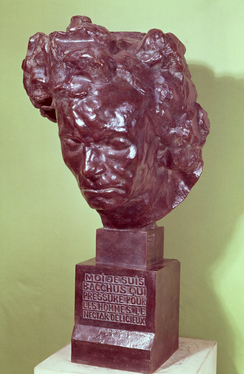 Picha ya Bust ya Ludwig van Beethoven (1770-1827) 1901 (shaba)swed av Emile Antoine Bourdelle