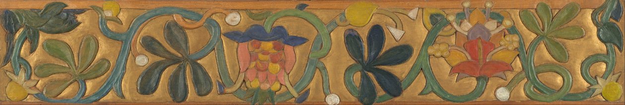Tavla dekorerad med sankar och blommor av Emile Bernard