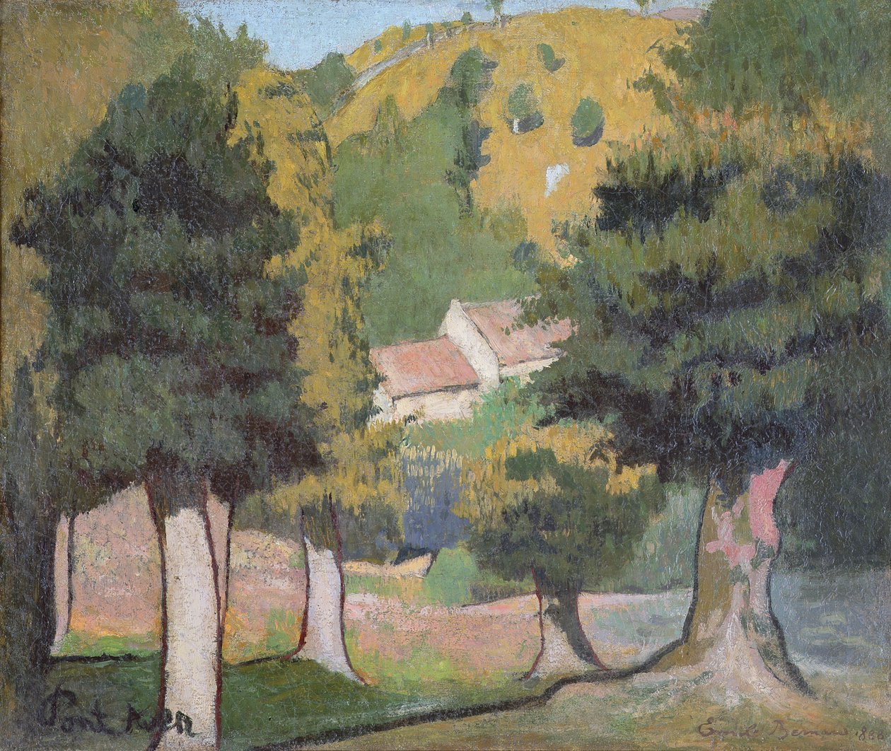 Landskap vid Pont-Aven av Emile Bernard
