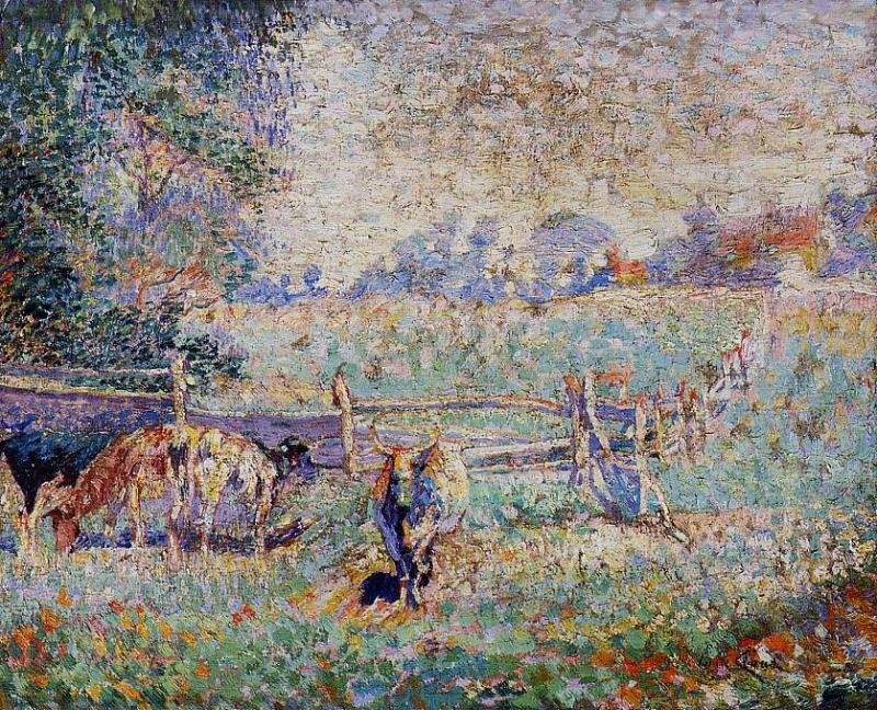 Cows in the Pasture av Emile Claus