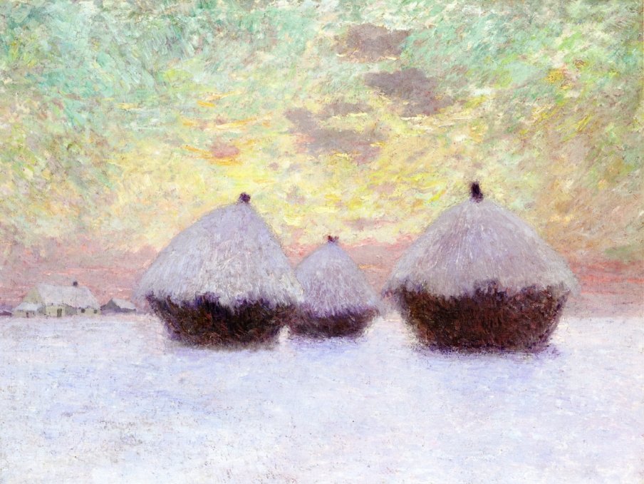 Haystacks in the Snow av Emile Claus