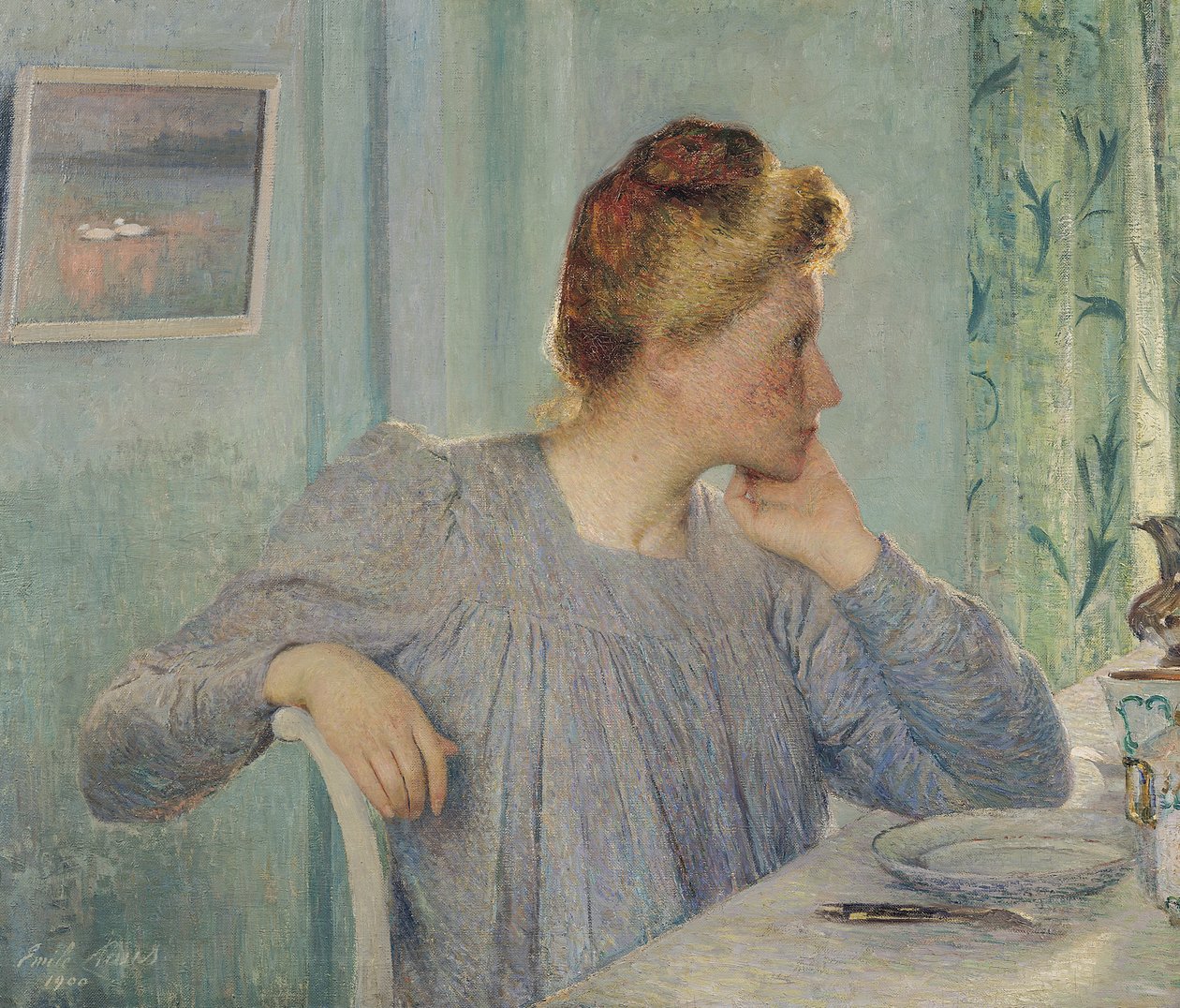 Porträtt av en kvinna, 1900 av Emile Claus