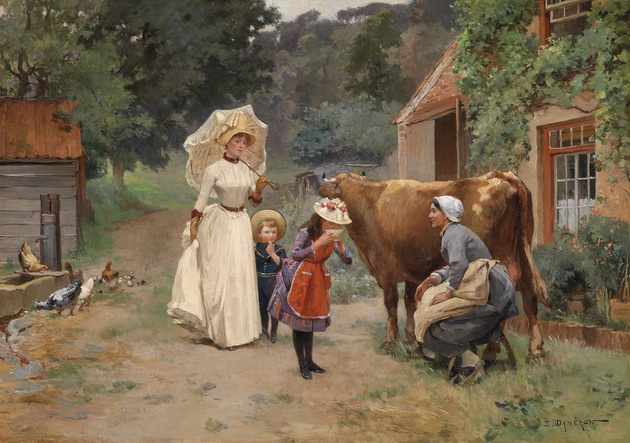 Besuch am Bauernhof av Emile Dameron