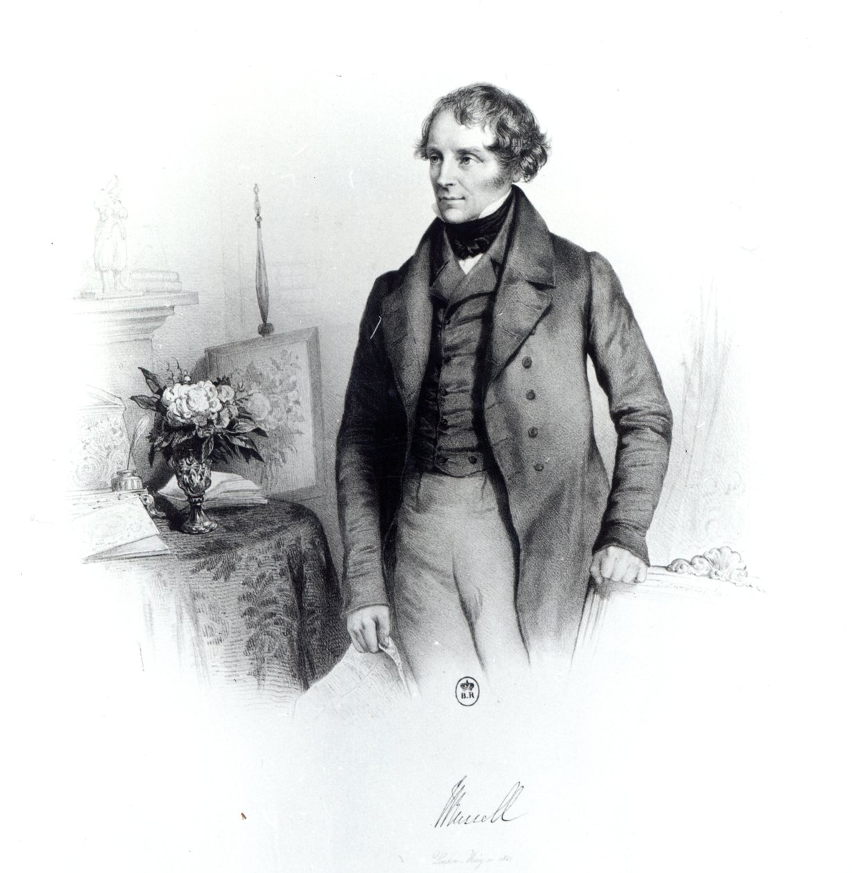 Porträtt av Lord John Russell (1792-1878) av Emile Desmaisons
