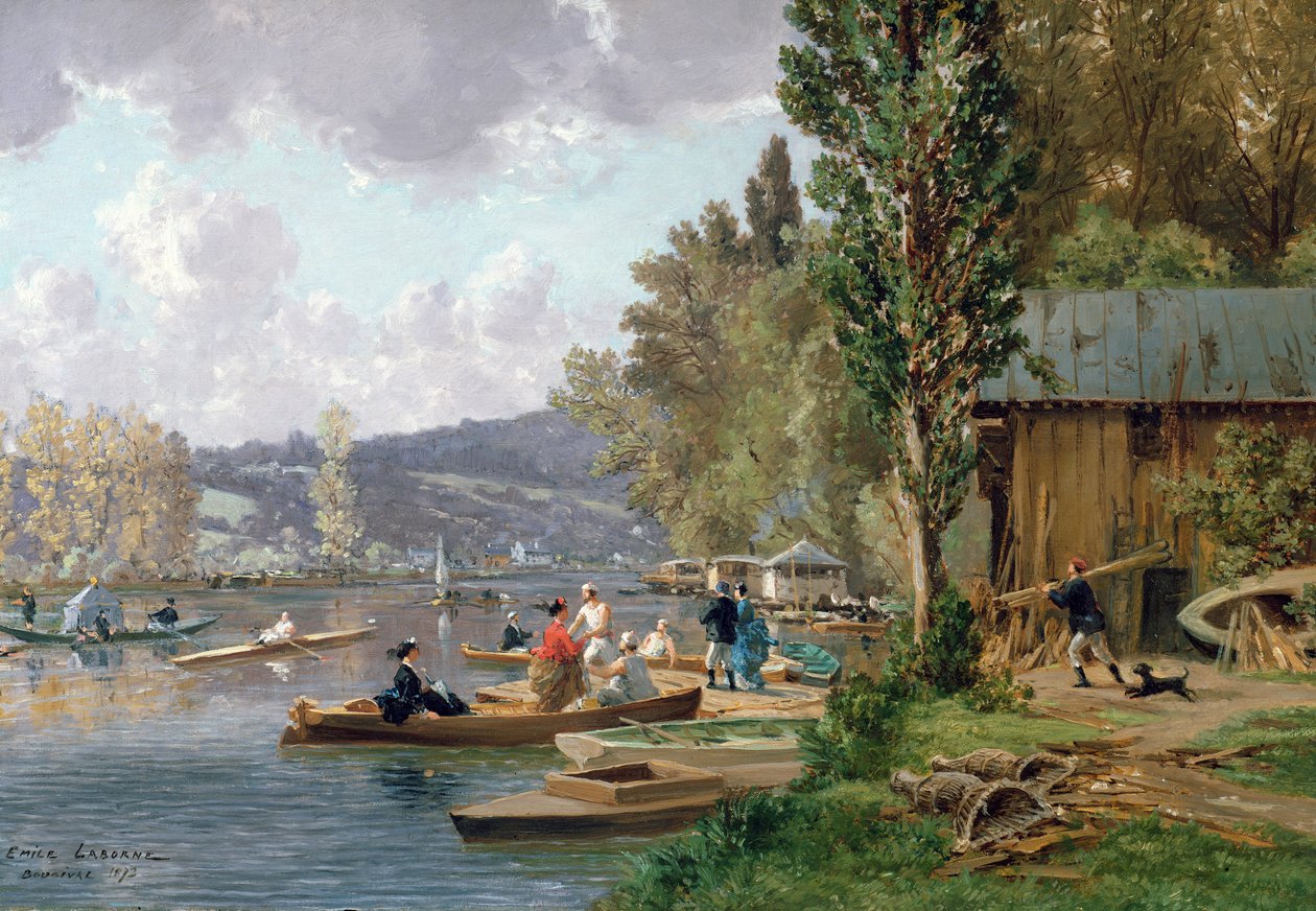 Bougival, 1873 av Emile Edme Laborne