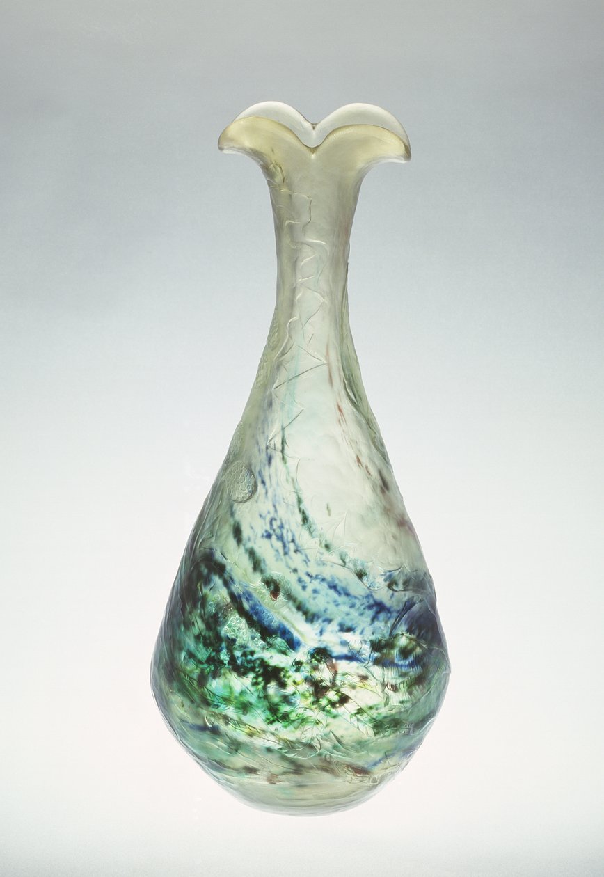 Vas, graverad och dekorerad av Emile Galle, ca 1900 av Emile Galle