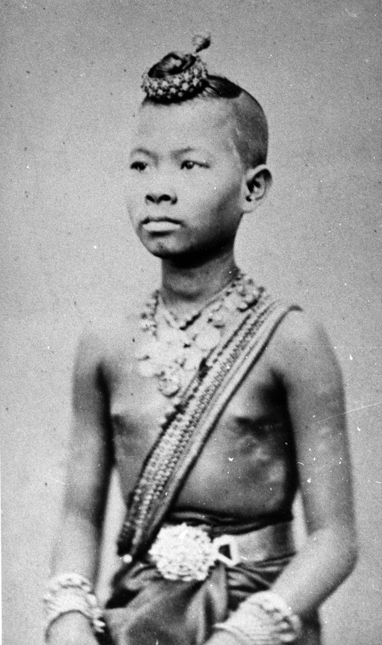 Vietnamesisk eller kambodjansk pojke, ca 1870-talet av Emile Gsell