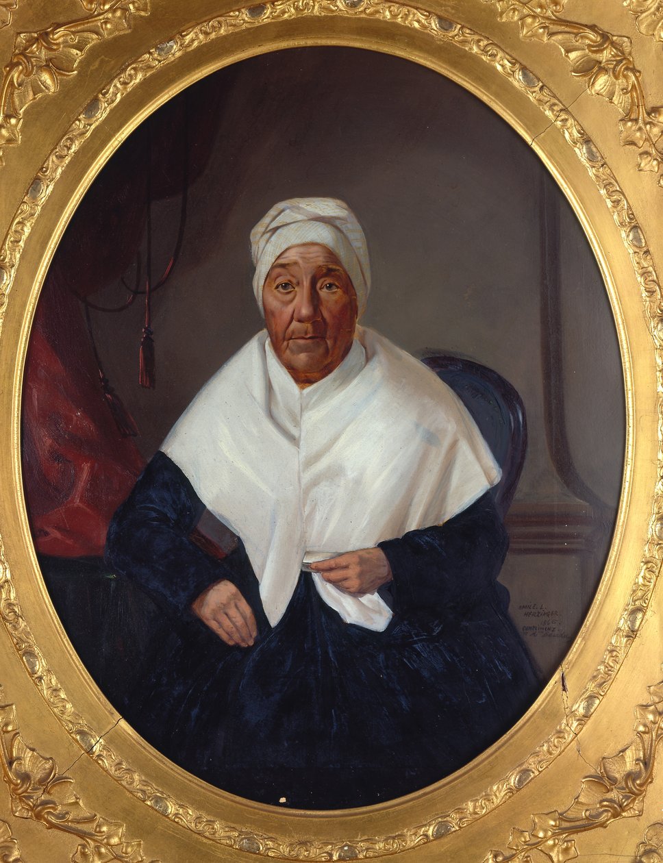 Portrait of Mme. Elizabeth Barada Ortes av Emile Herzinger