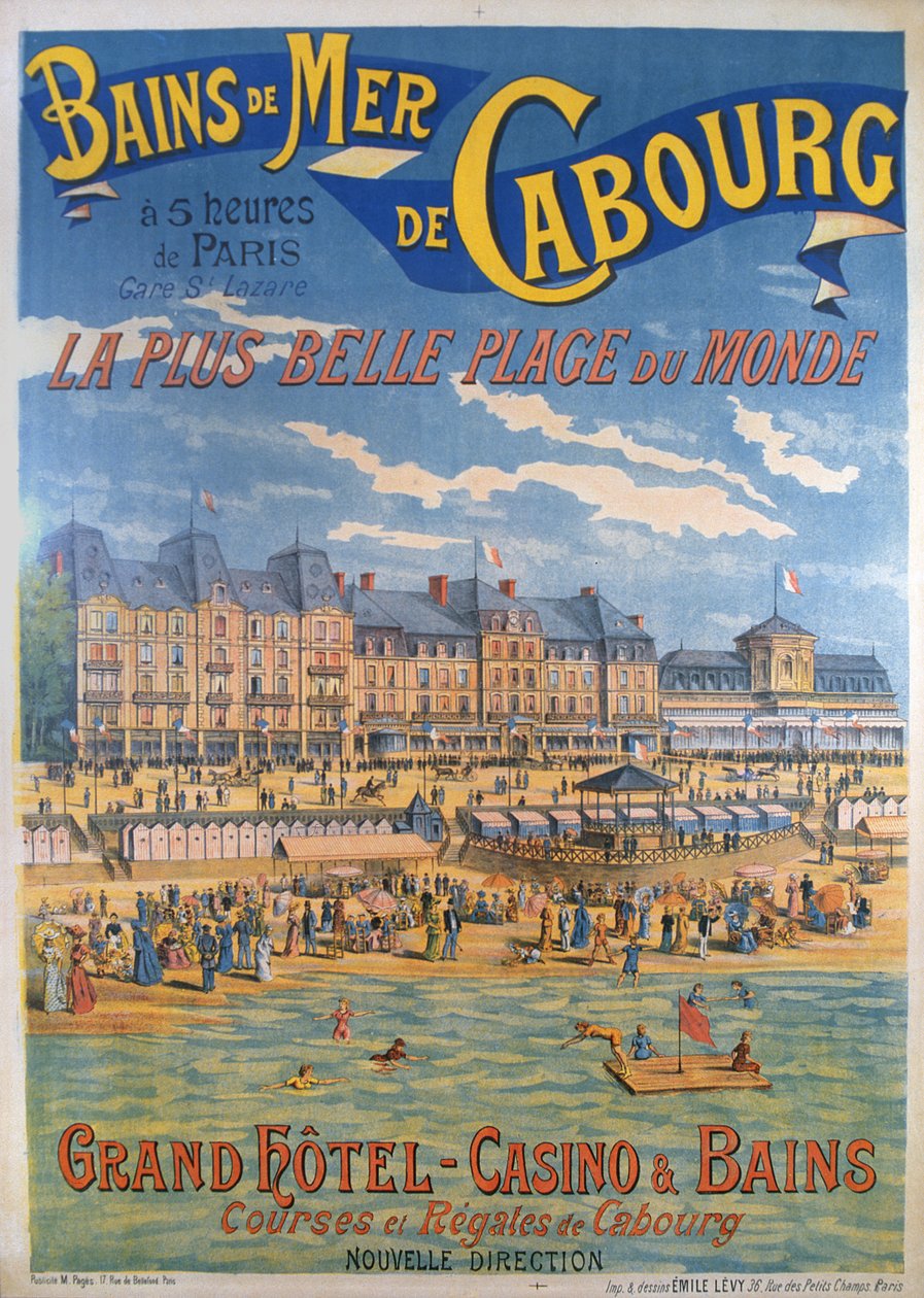 Cabourg affisch av Emile Levy