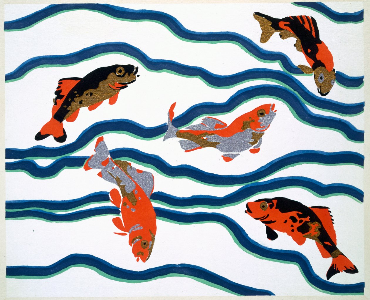 Aquatic designmotiv från 