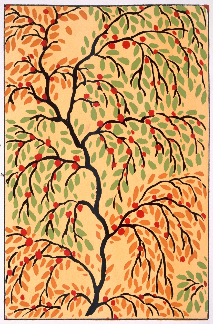 Buketter och bladverk c.1925 (färg litho) av Émile Allain Séguy