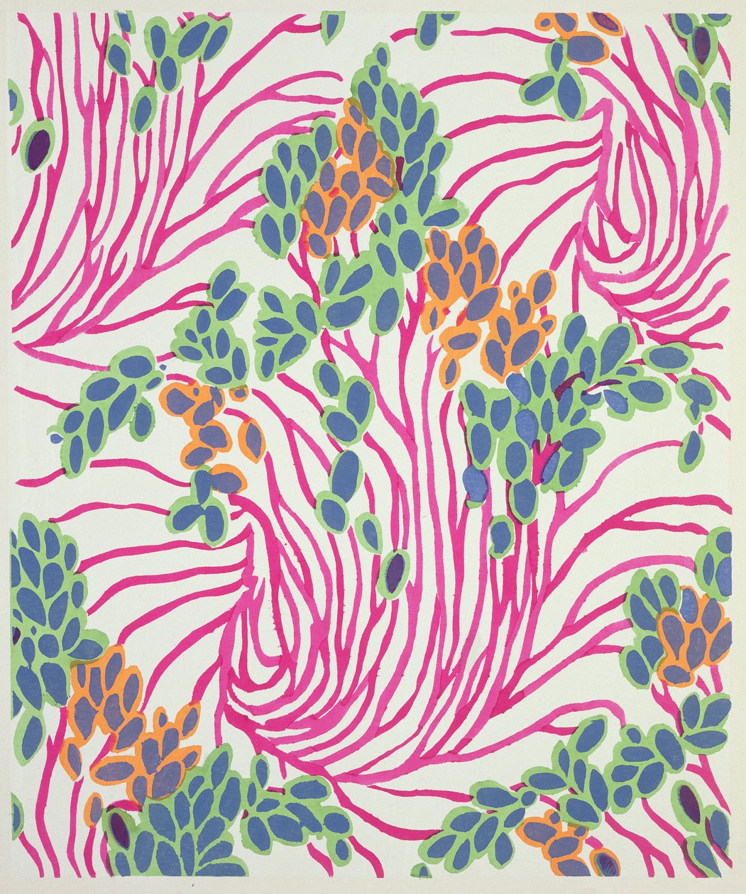 Blommönstermotiv från 