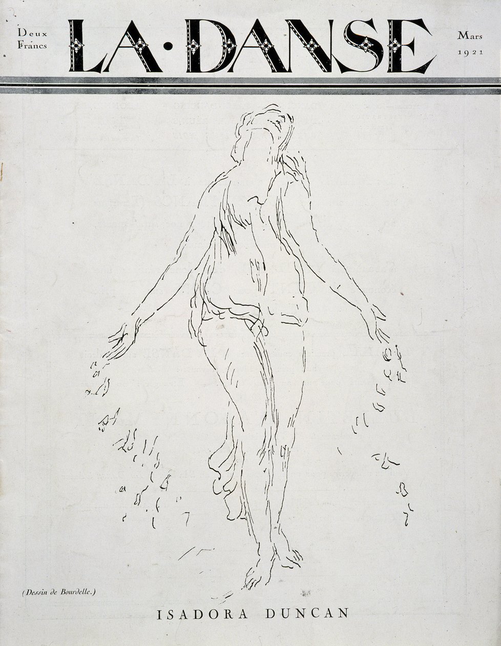 Isadora Duncan (amerikansk dansare av irländskt ursprung av Emile Antoine Bourdelle