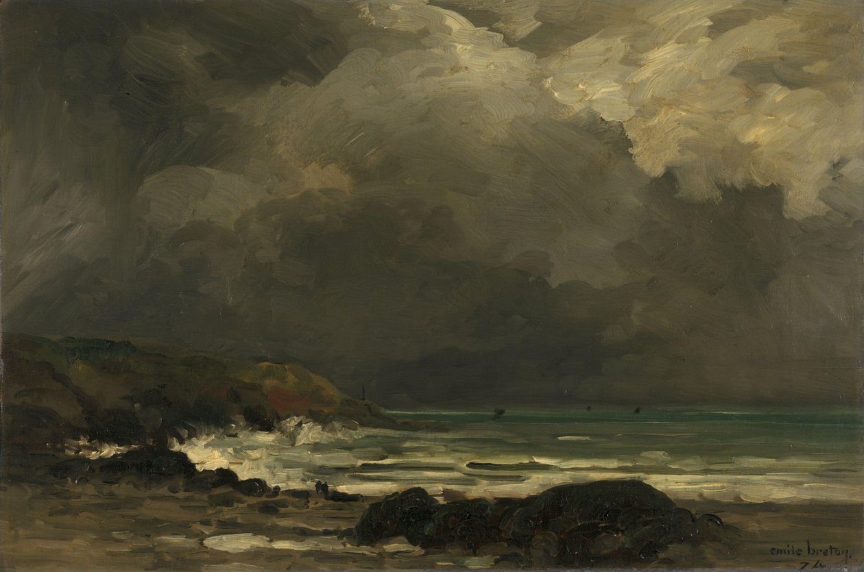 The Breakers av Emile Adelard Breton