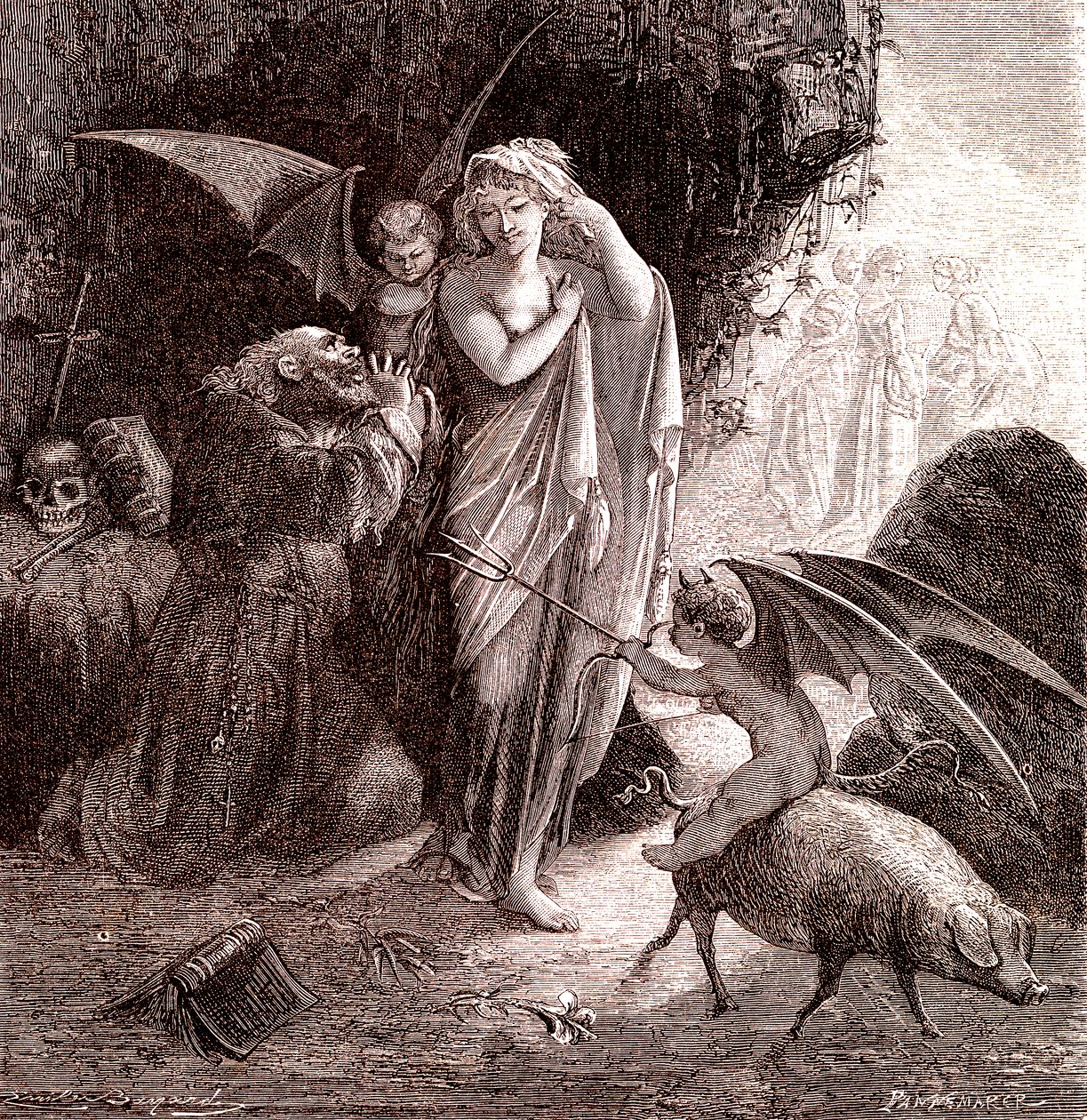 En helig man. 1866 (gravyr) av Emile Antoine Bayard