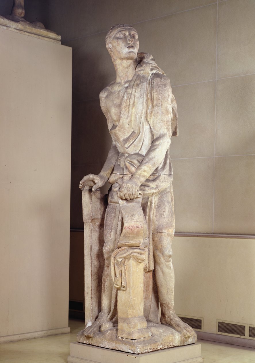 Eloquence, modell för monumentet över general Carlos Maria de Alvear (1788-1852) (gips) av Emile Antoine Bourdelle