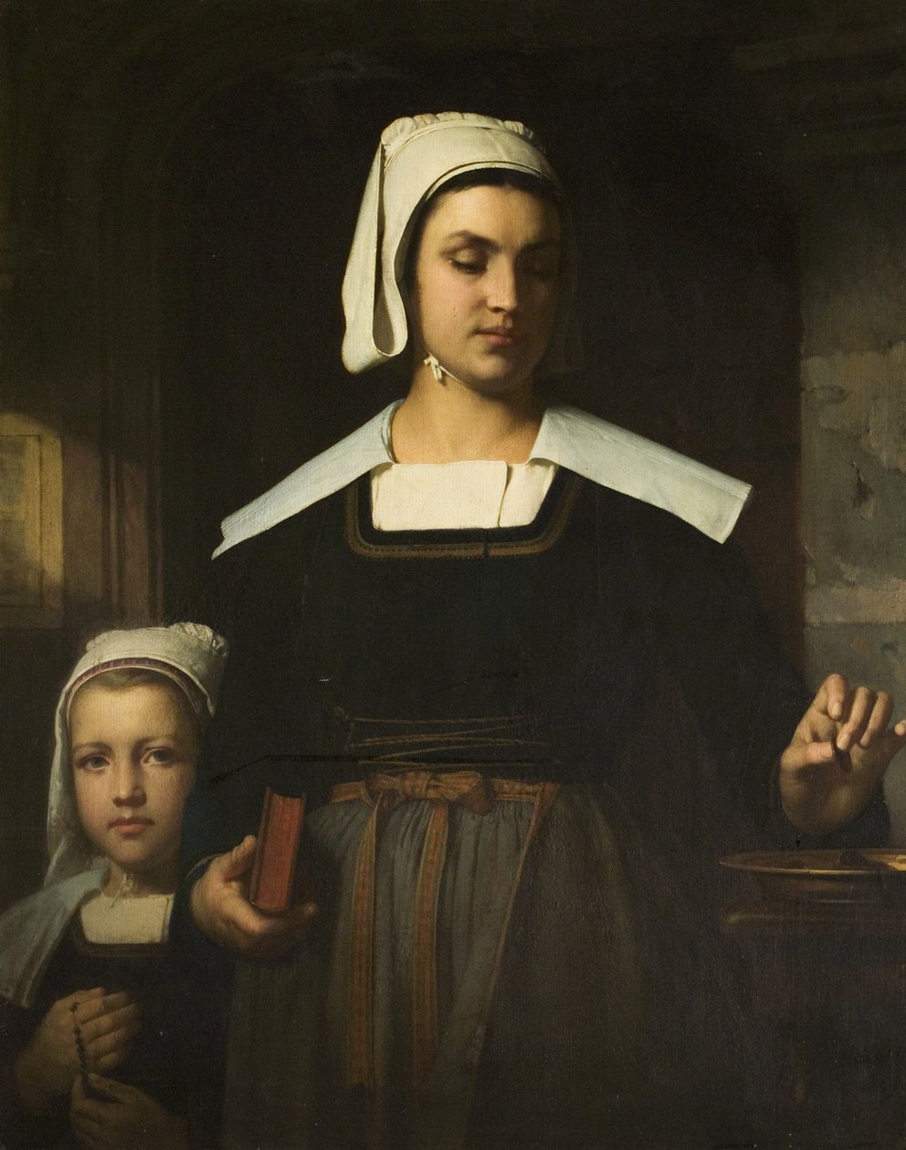 Änkans kvalster, 1869 av Emile Auguste Hublin