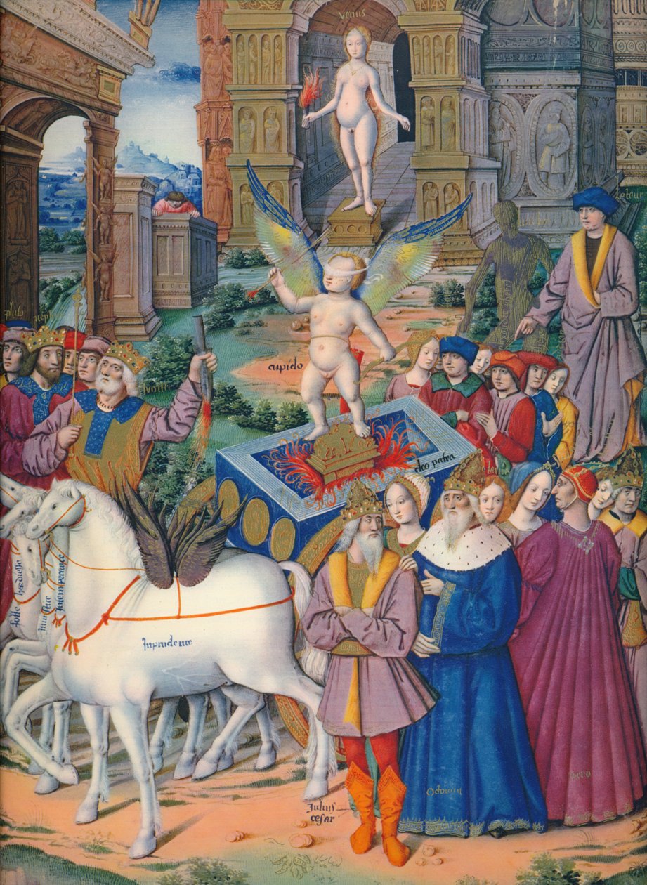 Kärlekens triumf, c1400-talet, 1937 av Emile Aurele van Moe