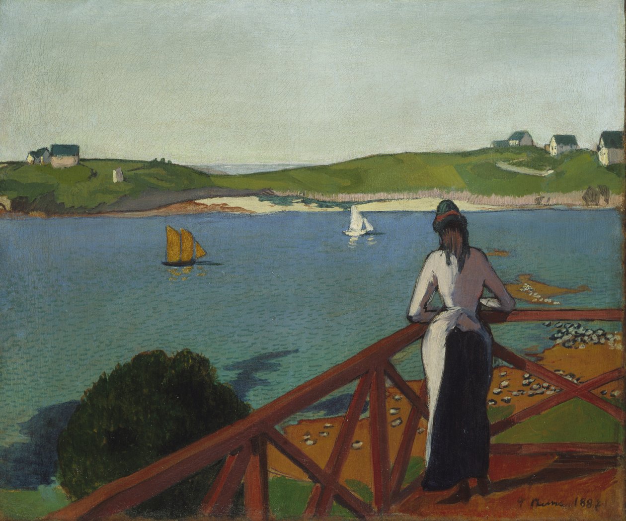 Eftermiddag i Saint-Briac, 1887 av Emile Bernard