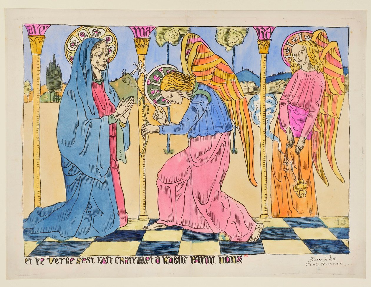 Bebådelsen: Och Ordet blev kött och tog sin boning bland oss av Emile Bernard