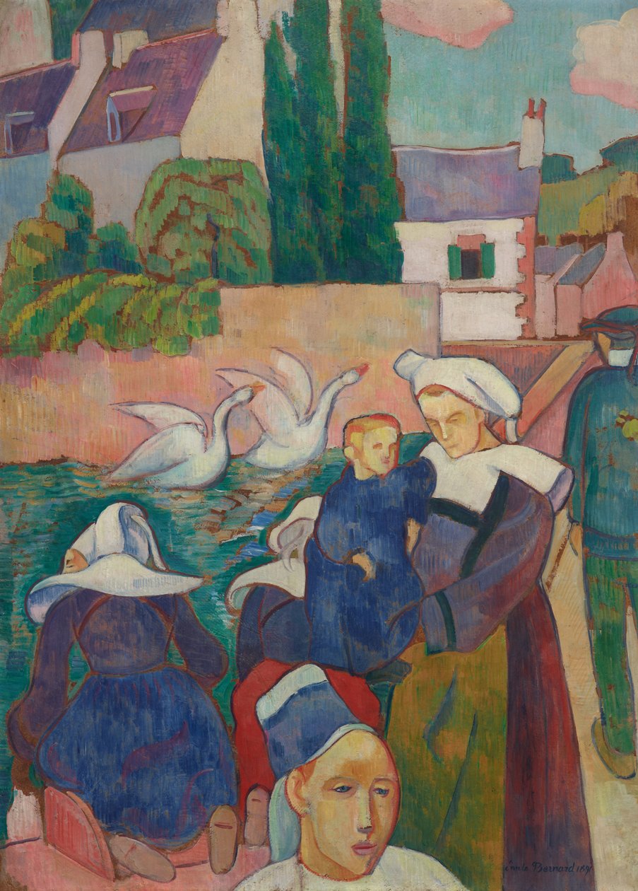 Bron vid Pont-Aven av Emile Bernard