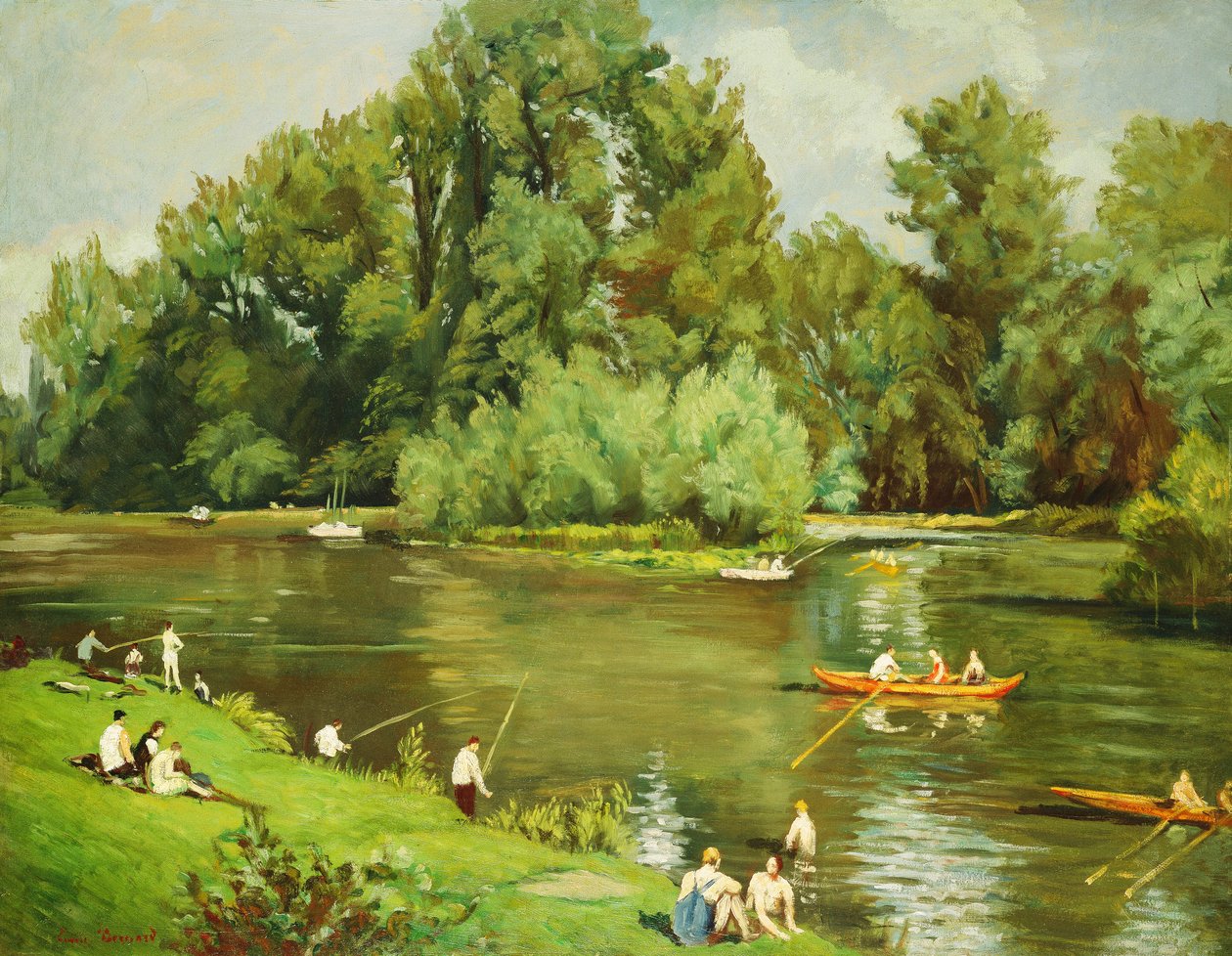 Edge of the Marne, c.1932 av Emile Bernard