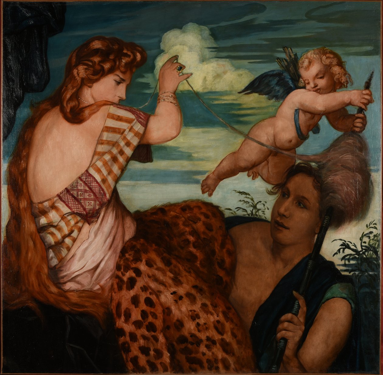 Herkules och Omphale av Emile Bernard