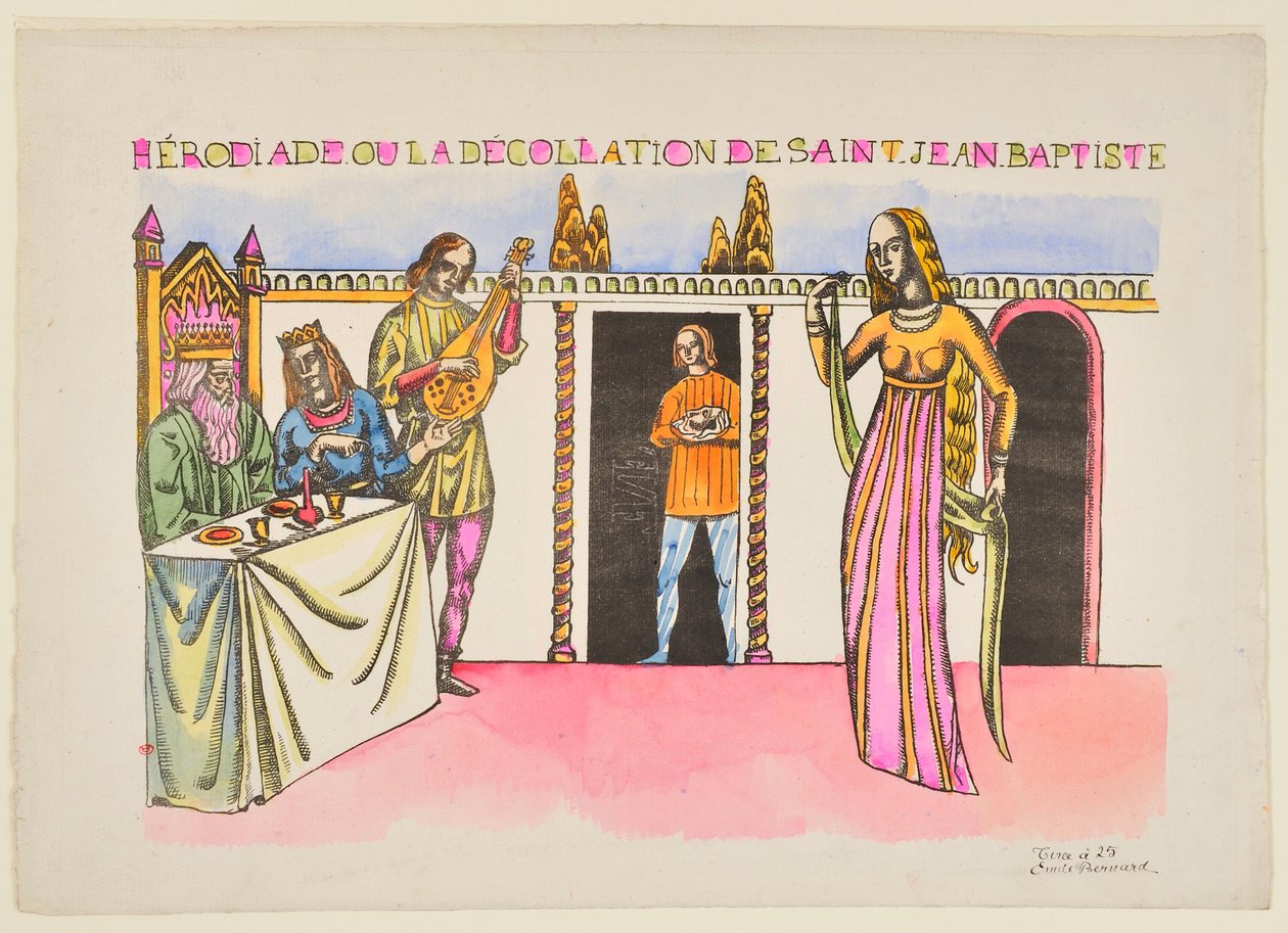 Herodias eller halshuggningen av Johannes Döparen av Emile Bernard