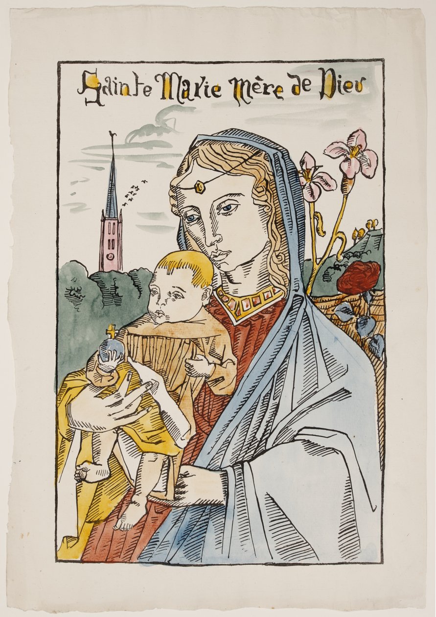 Heliga Maria, Guds moder, med en lilja av Emile Bernard