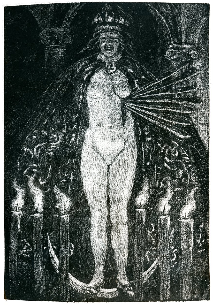 Illustration till dikter av Charles Baudelaire (1821-67) (gravyr) (s/v foto) av Emile Bernard