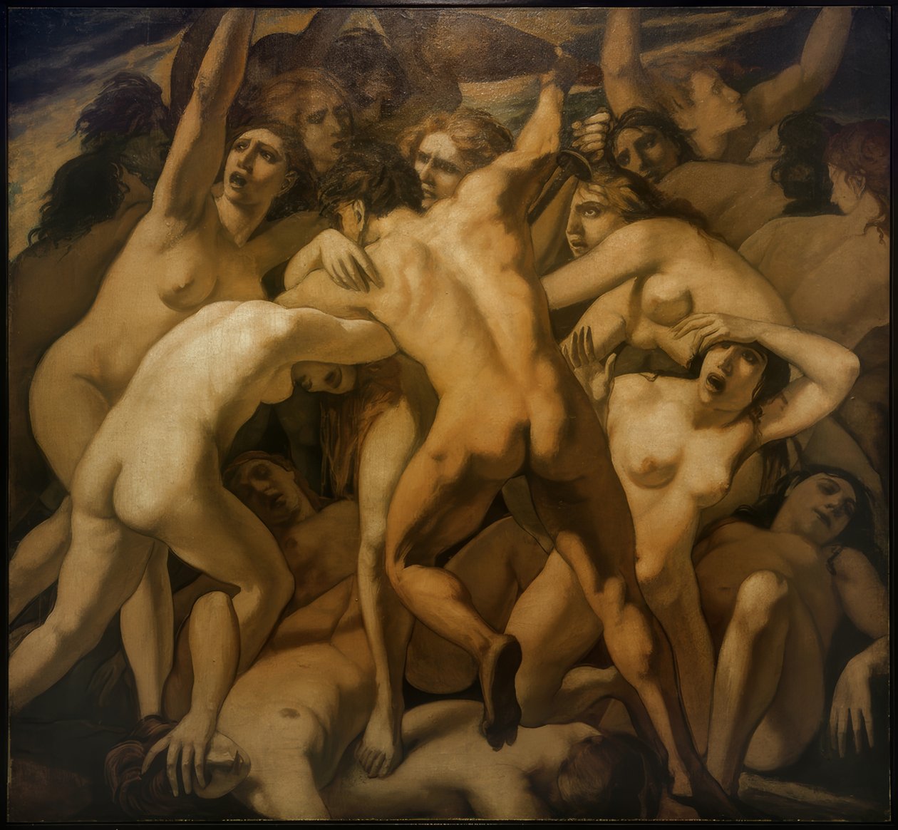 Mans kamp mot kvinna av Emile Bernard