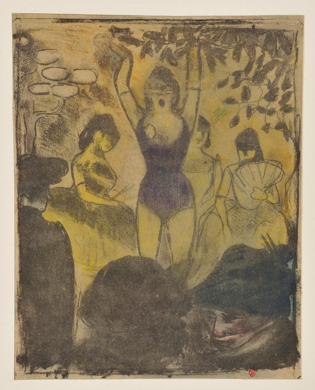 Die Sängerin des Café-Konzerts (zweiter Zustand) av Emile Bernard