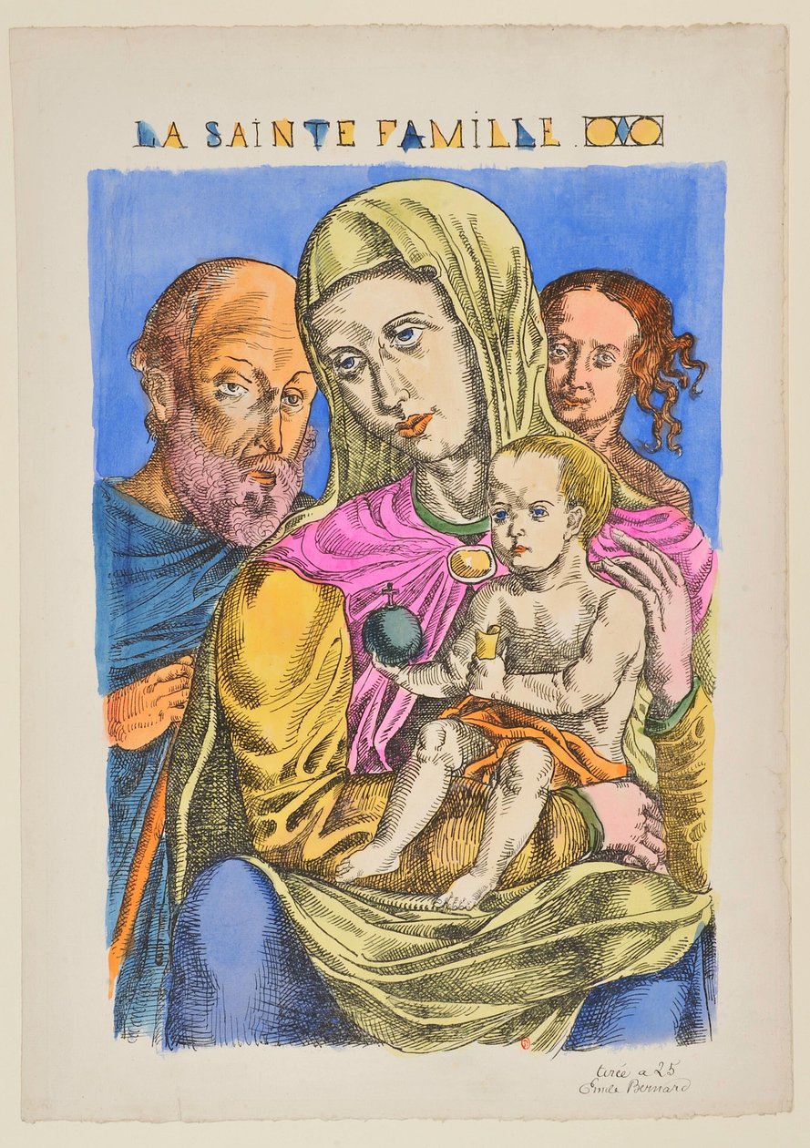 Den heliga familjen av Emile Bernard