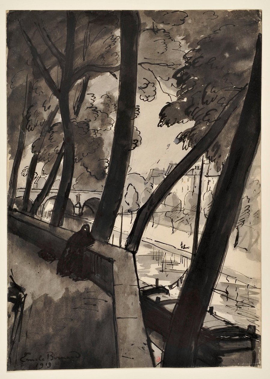Kajerna: [Seine vid Pont-Marie] av Emile Bernard