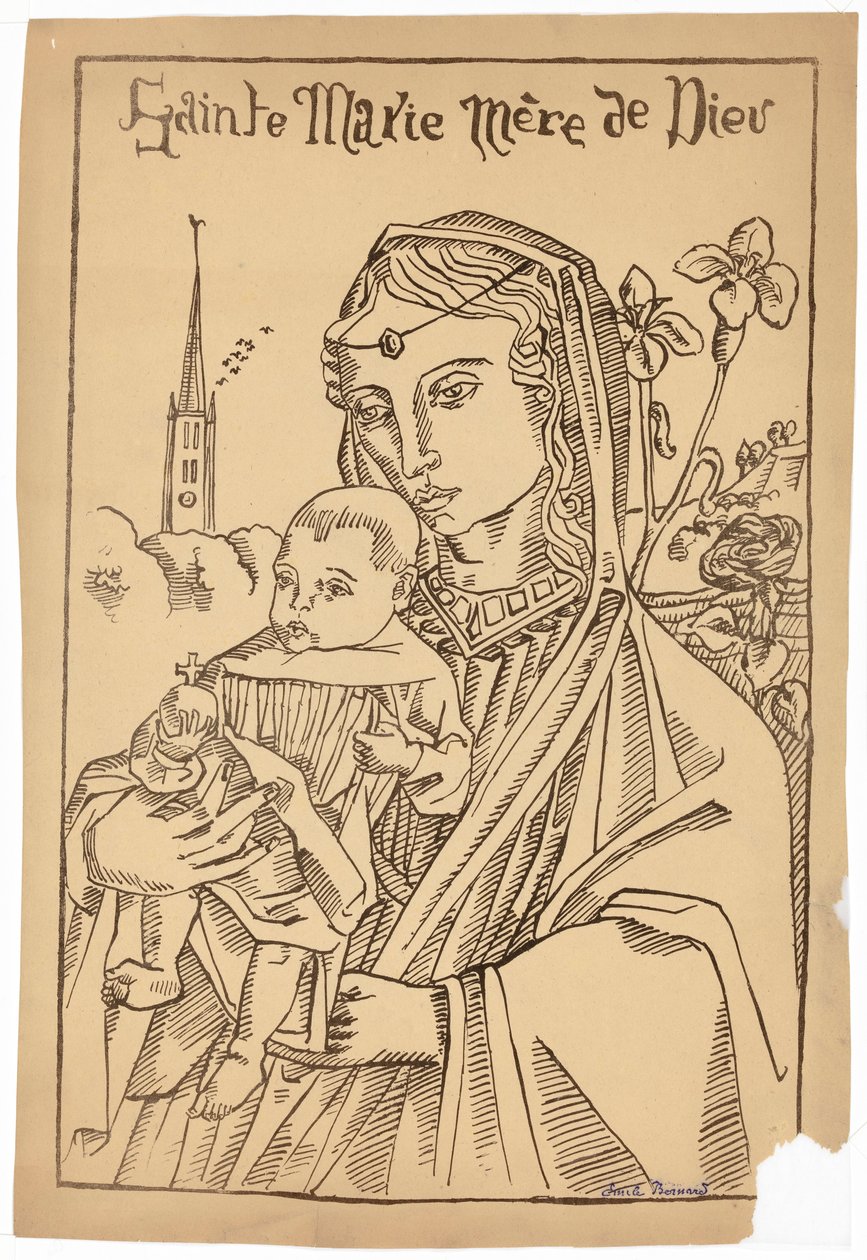 Maria, Guds moder av Emile Bernard