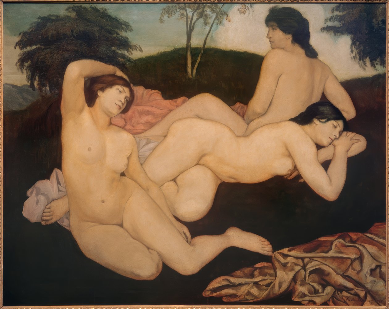 Efter badet (nymferna) av Emile Bernard