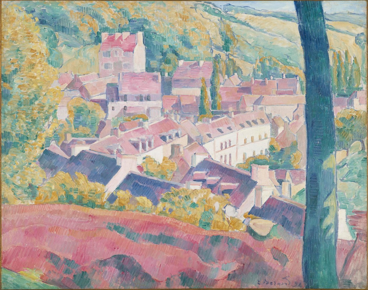 Pont-Aven sedd från Bois d