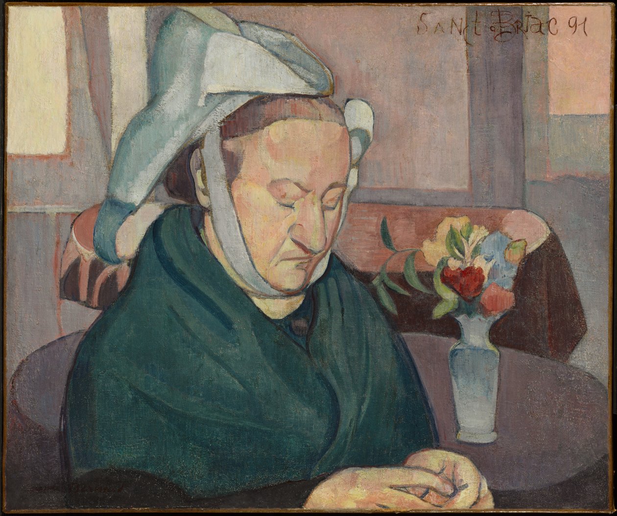 Porträtt av Madame Lemasson av Emile Bernard
