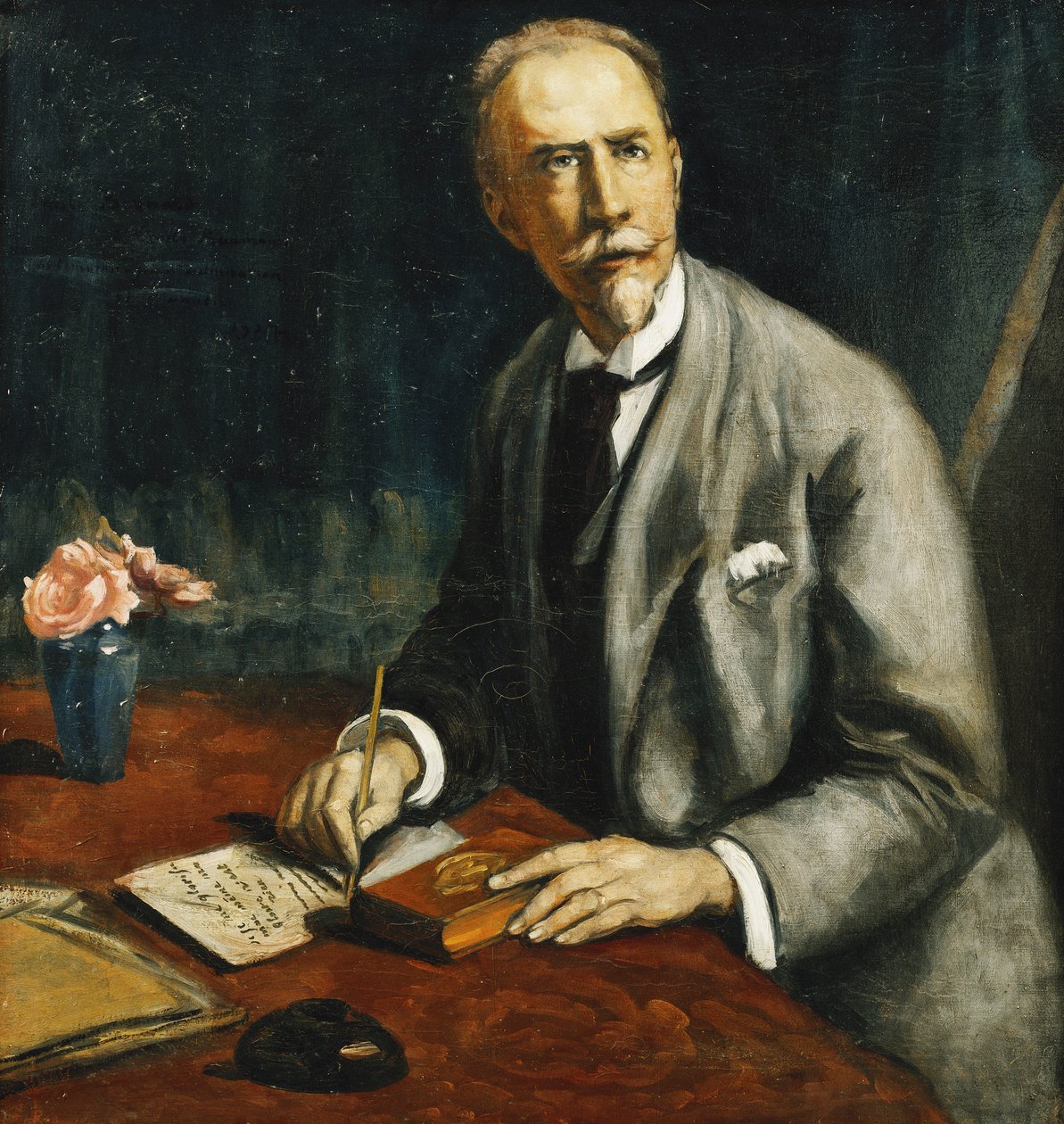 Porträtt av Emile Bauman; Porträtt av Emile Bauman, 1927 av Emile Bernard
