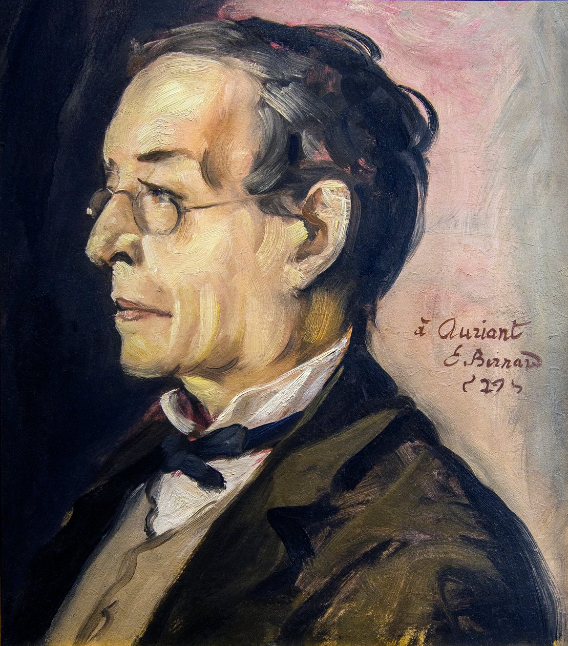 Porträtt av Paul Leautaud (1872-1956) författare och krönikör. Målning av Emile BERNARD (1868-1941) - Olja på kartong H: 48 cm; L: 41 cm - Musee Calvet, Avignon av Emile Bernard