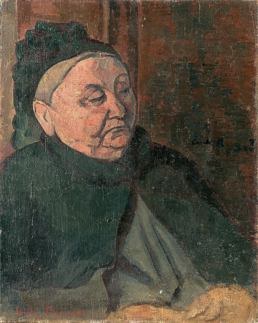 Porträtt av konstnärens mormor, 1887 av Emile Bernard