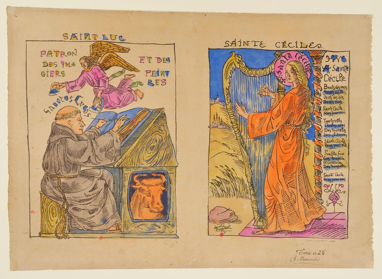 Heiliger Lukas av Emile Bernard