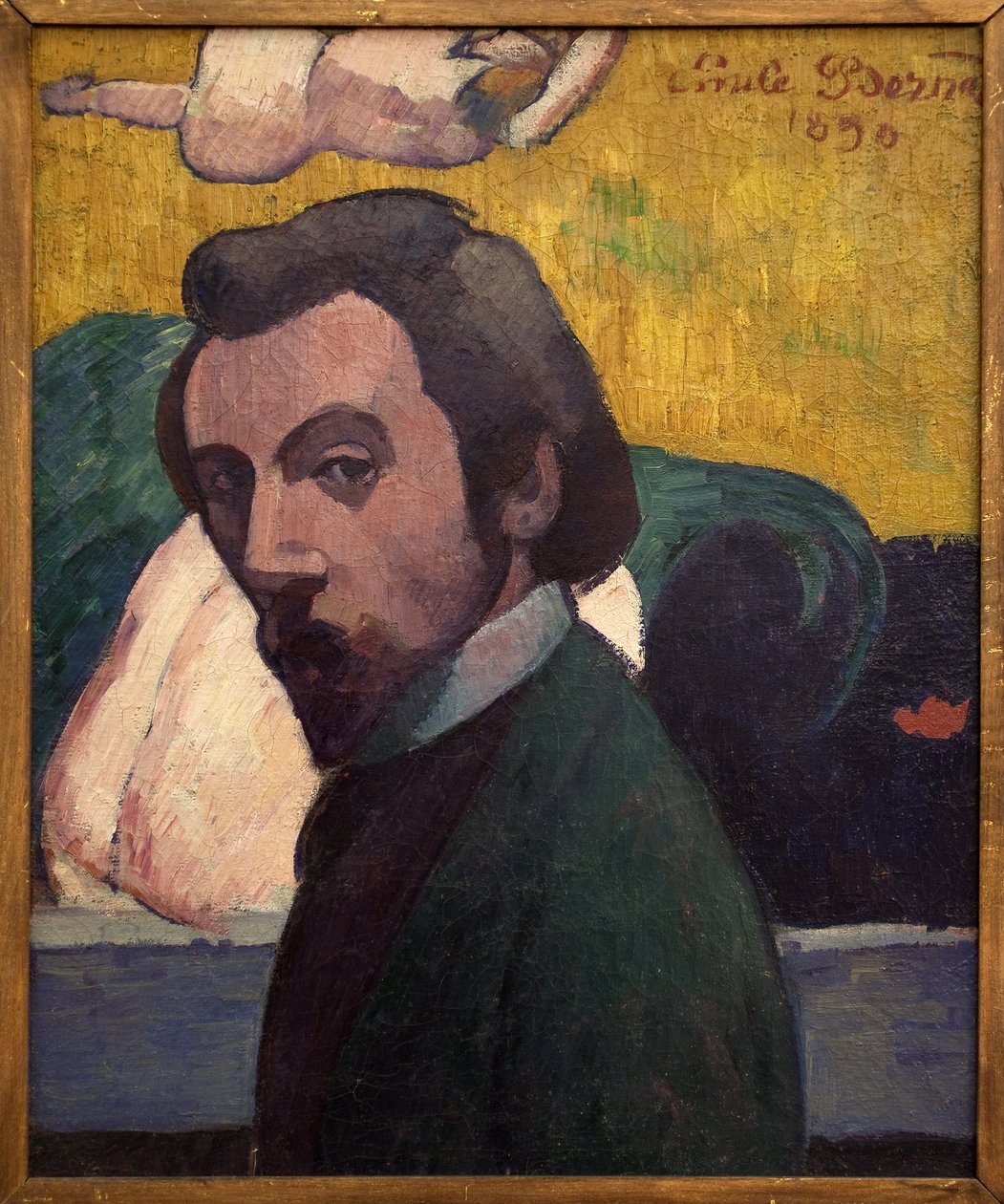 Självporträtt. Målning av Emile Bernard (1868-1941). Olja på duk av Emile Bernard