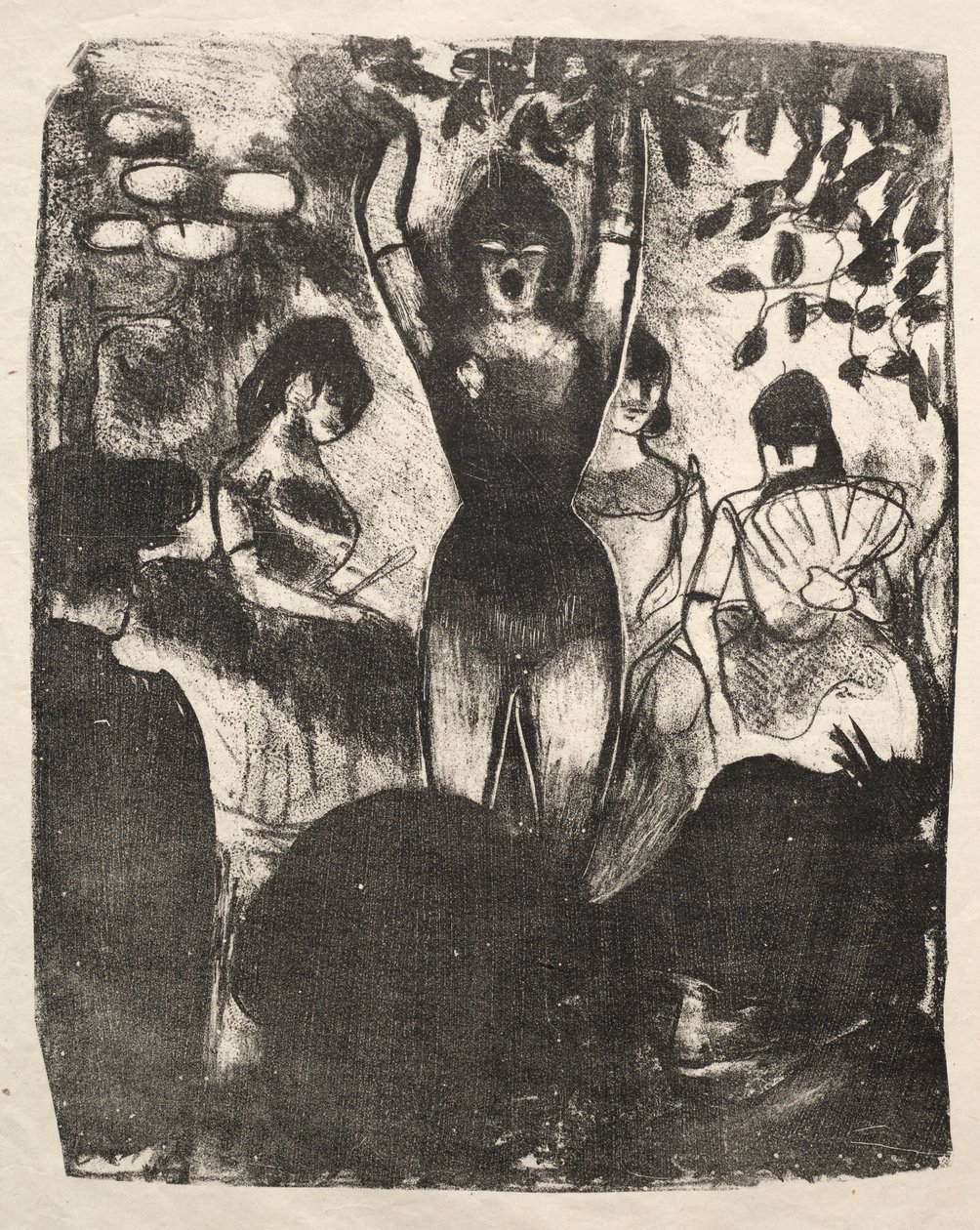 Sångare på Café-konserten av Emile Bernard