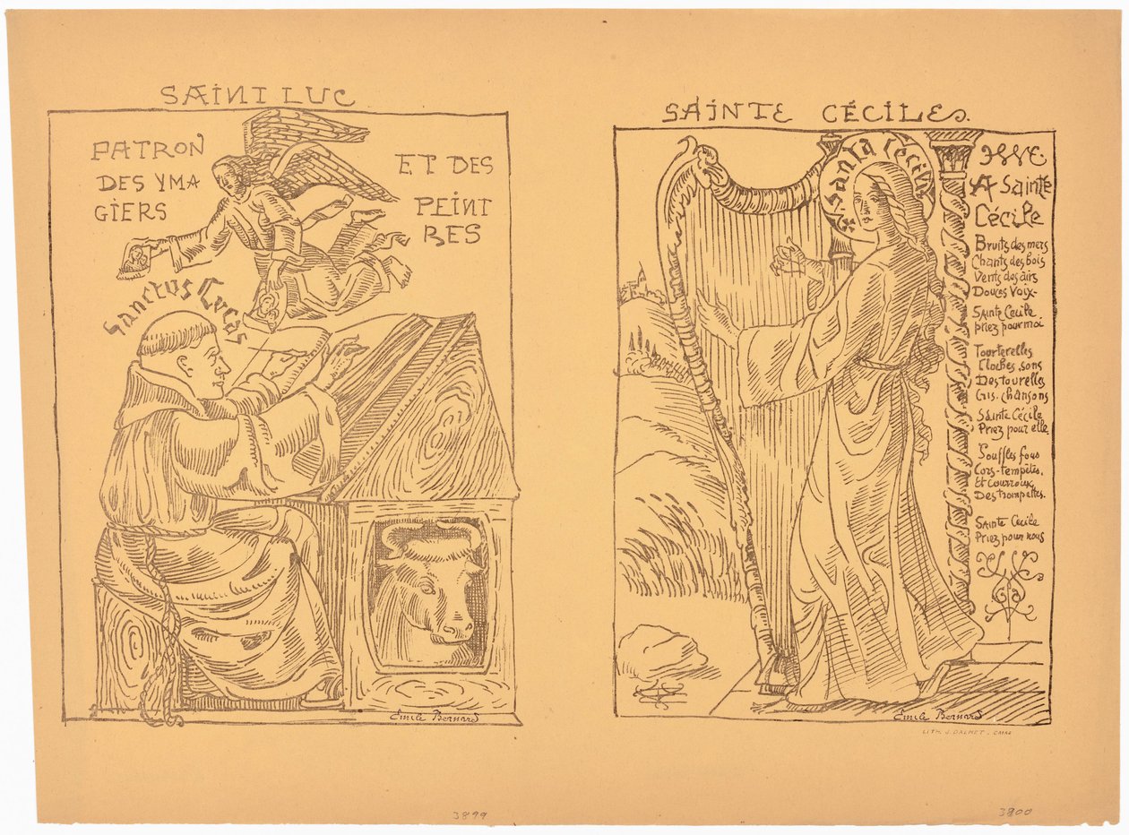 Sankt Lukas av Emile Bernard