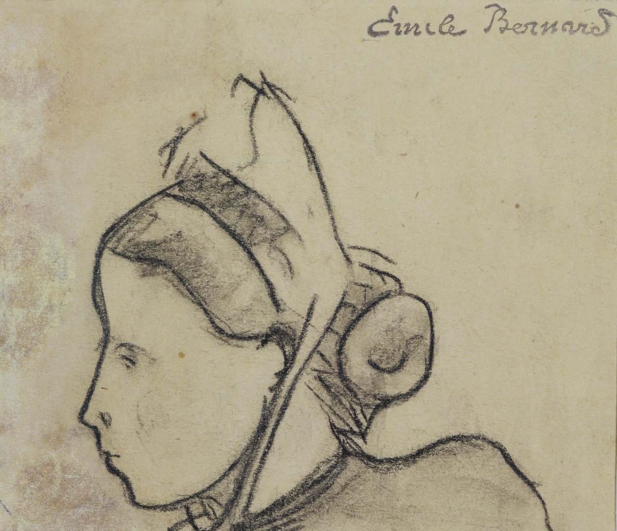 Studie av en bretonsk kvinna av Emile Bernard