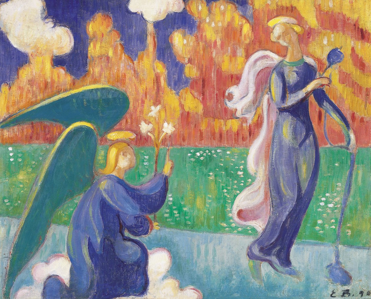 Bebådelsen, 1890 av Emile Bernard