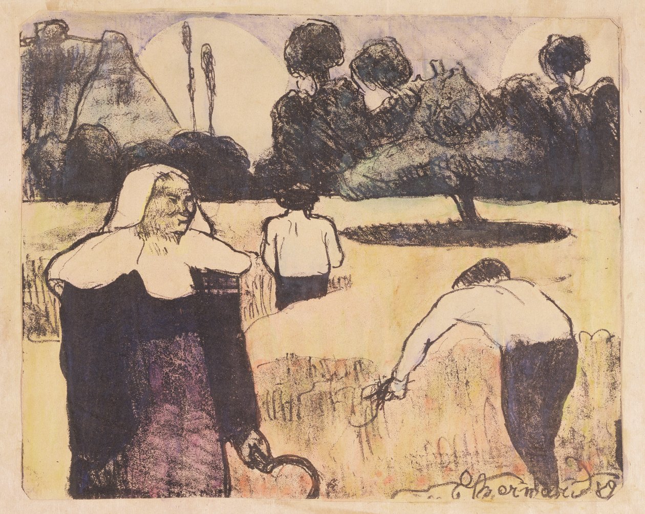 The Harvester, från serien "Les Brettoneries" av Emile Bernard